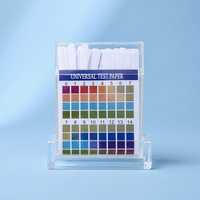 Tiras Reactivas de pH de Lectura Rápida 0-14, Kit de Papel de pH Universal para Pruebas de Agua, Orina y Saliva con Estuche de Plástico