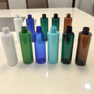 Emballage cosmétique, toner, parfum, vert, bleu, blanc, ambre, noir, 100, 120 ml, flacon en plastique PET avec pulvérisateur à pompe, imprimé à l'écran - Product Image 1