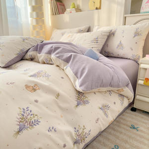 कपास विवाह 100% थोक गुणवत्ता सात-टुकड़े आरामदायक आधुनिक सादगी शैली जल प्रतिरोधी गिरावट का मौसम - Product Image 5