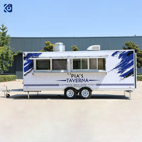Remorque de restauration personnalisée CAMPTRL avec équipement de cuisine complet, camion de vente ambulante pour café, desserts et frites, idéal pour les entreprises aux États-Unis