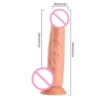 Pene de Silicona Realista Artificial, Dildo Grande de Plástico Suave para Mujeres, Juguetes Sexuales para Adultos