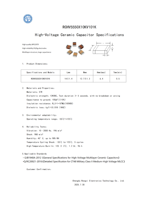 Condensateur céramique haute tension HV X7R 10KV 100pF de haute qualité pour circuits électroniques de précision.