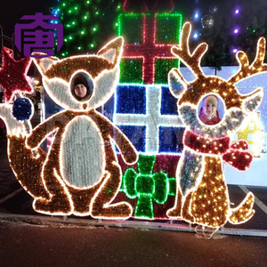 Custom Christmas Festival Photo Wall <b>Light</b> Installation for Theme Park Holiday Landscape Decoration Project - Product Image 5