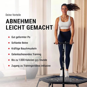 Potente martillo Fitness Cross <span class=keywords><strong>Jump</strong></span> Trampoline100 cm Nylon superficie de salto acomoda usuarios hasta 130 kg Fitness Trampoline - Product Image 2