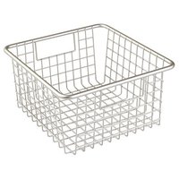 Panier de rangement rectangulaire multifonctionnel en acier inoxydable écologique en maille métallique pour fruits et légumes dans la cuisine