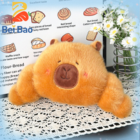 Nouvelle Peluche Animale Moelleuse en Coton Kapibala Capybara, Jouet Kawaii Anti-Stress, Compagnon de Câlin pour les Amoureux des Capybara