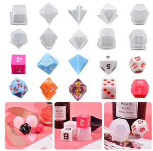 19 Design DIY Shaker Form 3d Silikon Würfelform für Harz Handwerk Herstellung - Product Image 2