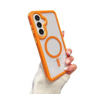 Funda para Teléfono Móvil <span class=keywords><strong>Samsung</strong></span> S26ULTRA, Carcasa Acrílica con Succión Magnética, Transparente, Tres en Uno, Marco Protector Anticaídas A57 - Product Image 5
