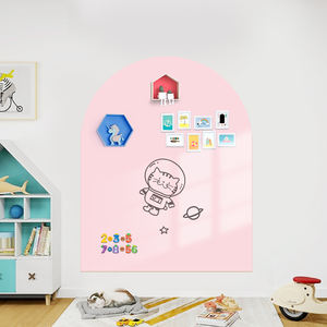 Pegatina de pared de grafiti magnético rosa claro brillante para habitaciones de niños <span class=keywords><strong>pizarra</strong></span> autoadhesiva multifuncional - Product Image 1