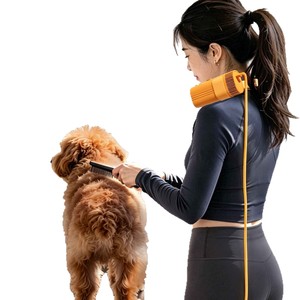 Pet Neck Hanging Hair Dryer High-Speed Airflow <b>Battery</b> Powered Cat Dog Drying Tool With Overheat Protection - Product Image 2