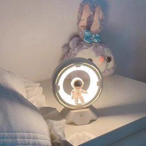 Creative Minimalist <b>LED</b> Mini Night <b>Light</b> with Sensor Control Tri-color ABS Material Tree Shape for Bedroom-Space-themed Gift - Product Image 5