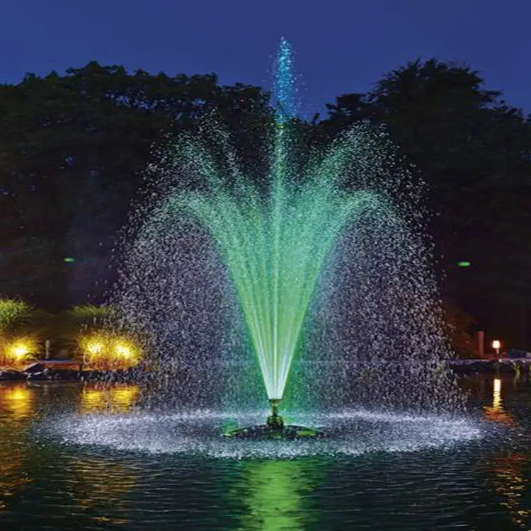 Большой пруд для сада, музыкальная танцевальная волна, 12 плавающих фонтанов для озера