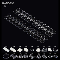 BIN 120 pc/sac solide dos plat Nail Art pointe nuancier affichage de la carte de couleur pour la formation et la pratique Gel UV acrylique Nail Art outils
