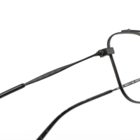 Lunettes de vue pour presbytie à double pont en titane, monture large, style punk, noir et argent, pour pilote, 2026