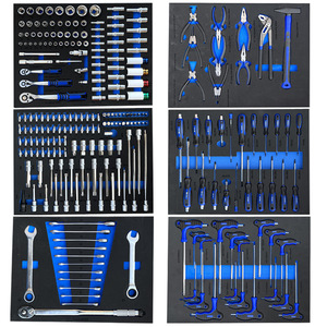 Ensemble complet d'outils à main de 245 pièces, chariot à outils mobile, armoire d'atelier, chariot de rangement pour l'entretien automobile - Product Image 1