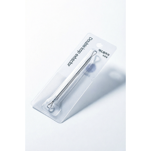 Extractor de doble bucle de acero inoxidable, herramienta para el cuidado del acné, para eliminar puntos negros y espinillas, para todo tipo de piel - Product Image 1