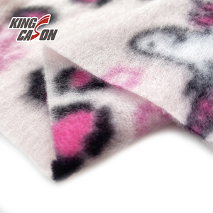 Kingcason, gran oferta, fábrica de China, resistente a las arrugas, doble cara, patrón de oso unicornio, tela <span class=keywords><strong>polar</strong></span> para ropa y hogar - Product Image 4