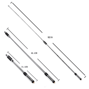 Antena de Radio Bidireccional para Comunicación en Exteriores, Antena Telescópica de Mano de 144/430 MHz - Product Image 4