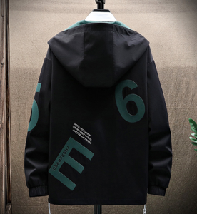 Giacca da Uomo Primavera Autunno con Cappuccio <span class=keywords><strong>Stile</strong></span> Casual Tendenza Streetwear con Cerniera Moda <span class=keywords><strong>Maschile</strong></span> 2023 <span class=keywords><strong>Abbigliamento</strong></span> - Product Image 4