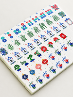 En stock, ensemble de mahjong américain de luxe en obsidienne verte de haute qualité, 160 tuiles en acrylique à 4 couches avec feuille d'or, pour le divertissement