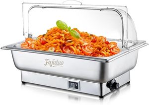 Pentola Elettrica da 7L con Coperchio Arrotolabile, 600W, Temperatura Regolabile, per Casa, Hotel, Catering e Feste - Product Image 6