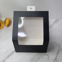 Boîte à chapeaux en carton trapézoïdal recyclable avec laminage mat, gaufrage, design personnalisable pour montage mural
