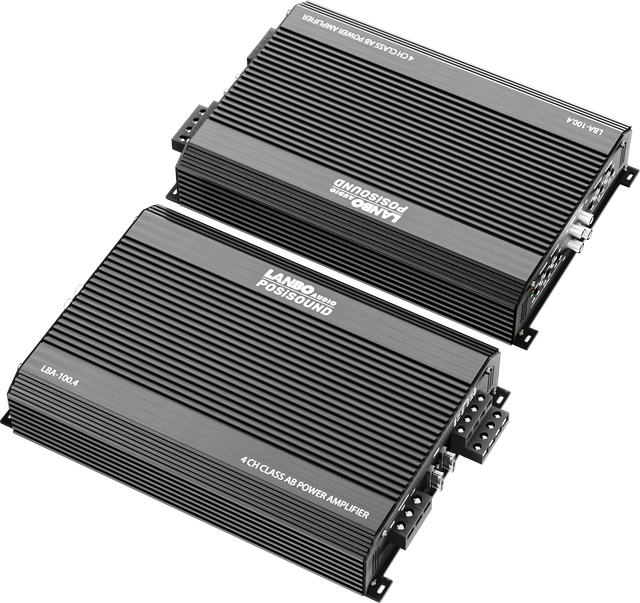 4 Channel Class AB Car Amplifier 100W*4 RMS Compact Design High Power Car Audio Amp