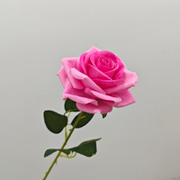 Proposal romantis Set grosir mawar sutra jumlah besar bunga pink beludru bunga mawar untuk natal rumah pesta pernikahan dekorasi