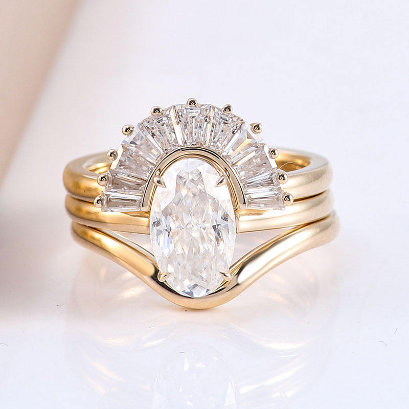 แหวนทอง 14k + เพชร moissanite