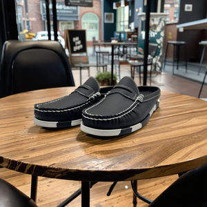 GR ، حذاء كلاسيكي على طراز قناع سهل الارتداء بكعب مفتوح بيني ، أحذية أنيقة فريدة من نوعها ملونة مطاطية تسولي أحذية كسول رائجة في المملكة المتحدة HSW035 - Product Image 4