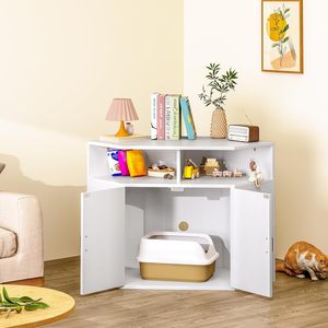 Jaula para gatos, armario de esquina, aparador de almacenamiento para el hogar, habitación sencilla para gatos, guarida interior - Product Image 2
