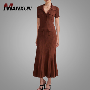 Modesto vestito aderente in maglia semplice stile semplice manica lunga <span class=keywords><strong>abbigliamento</strong></span> donna abiti maglione invernale <span class=keywords><strong>Online</strong></span> - Product Image 5