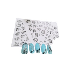 Fabricante al por mayor lindo 3D INS estilo fuego bestia trébol Arco Iris flor cara sonriente pegatinas de uñas - Product Image 1