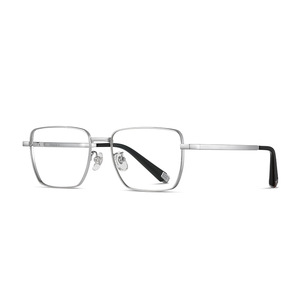 LF9017 Square Titanium Men's <b>Eyeglasses</b> <b>Frames</b> Lightweight Full-<b>Frame</b> Blue Light Protection 55-18-147 - Product Image 1