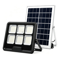 NOUVEAU Projecteur Solaire LED 100-1200W IP65 Étanche avec Télécommande, Lampe de Sécurité Extérieure Solaire pour Jardin et Projets Routiers