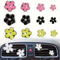 Penjepit Ventilasi Mobil Motif Daisy dari Bahan Alloy, Laris Manis, Stok Tersedia |   Penyegar Udara Mobil & Ornamen Pewangi Interior