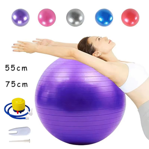 Ballon de <span class=keywords><strong>yoga</strong></span>, ballon élastique, ballon suisse <span class=keywords><strong>avec</strong></span> une capacité de charge allant jusqu'à 200 livres, adapté aux bureaux, aux maisons et aux salles de sport - Product Image 6