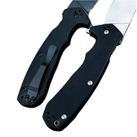 Couteau pliant personnalisé en acier D2, manche G10, lame pointue, couteau de poche pour le camping