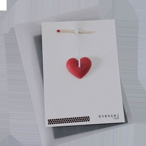 Vela en forma de corazón con tarjeta de mensaje oculto para parejas, regalo para ocasiones especiales - Product Image 1