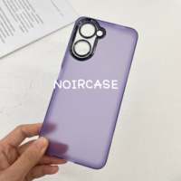 Étui pour téléphone Android PC-Teinte solide semi-transparente, style étudiant, compatible avec les appareils Android, léger