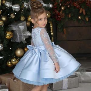 Vestito da principessa formale da ragazza nuovo Design Costume da Performance alla moda per i più piccoli abito da festa primaverile al ginocchio per bambini - Product Image 4