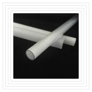 Tubo de cristal de cuarzo blanco lechoso resistente a altas temperaturas, venta al por mayor