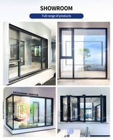 Fenêtres et portes en aluminium double vitrage à faible émissivité pour projets hôteliers et villas modernes NFRC