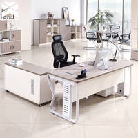 Scrivania da Ufficio Moderna per Manager, Tavolo da Lavoro Contemporaneo per Dipendenti, Postazione Computer per Arredamento Ufficio