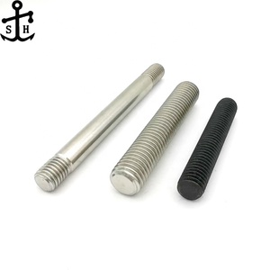 Boulons à tête fraisée double chanfrein personnalisés DIN975/DIN976/IFI136/ASTM A193 B7 en acier au carbone noir filetés ASTM <span class=keywords><strong>A194</strong></span> Grade <span class=keywords><strong>2H</strong></span> - Product Image 2