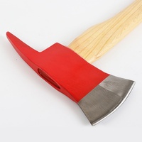Hache de pompier personnalisée en gros, manche en bois, hache de sauvetage en fonte, trempée à haute température, équipement de sécurité, marque AmpsafeX