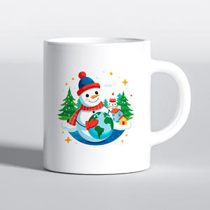 Tasse en céramique moderne <span class=keywords><strong>Laitu</strong></span> Ding Cadeau de fête de Noël Logo personnalisé Photo Sculpture Cadeau d'affaires Passe au lave-vaisselle et au micro-ondes - Product Image 1