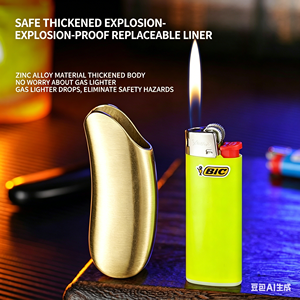 Étui de protection en métal <span class=keywords><strong>personnalisé</strong></span> avec logo pour <span class=keywords><strong>briquet</strong></span> à allumage à roue <span class=keywords><strong>BIC</strong></span> jetable - Product Image 5