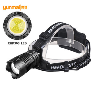 ไฟหน้า XHP360 36 คอร์ LED แบบชาร์จไฟได้ พกพาสะดวก น้ำหนักเบา พร้อมพอร์ตอินพุตไมโครและ Type C สำหรับใช้งานกลางแจ้ง - Product Image 4