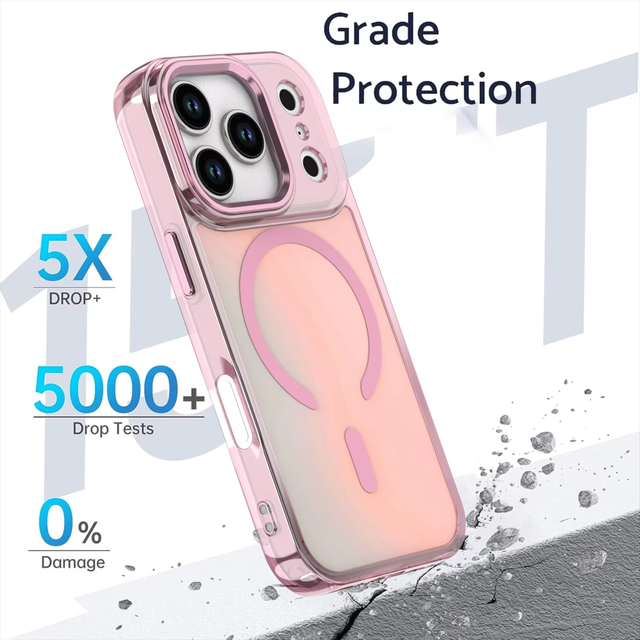 Wholesale High Quality Magnetic Clear TPU Transparent Shockproof Anti-yellow Mobile Phone Case for IPhone 17Pro Max Cover